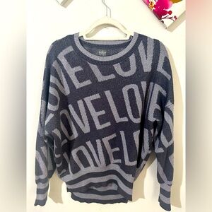 New York & Co. SoHo line blue and gray sweater